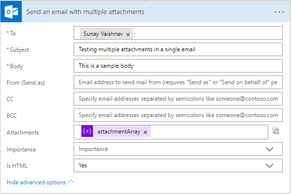 Advanced Flow Of The Week Send Multiple Attachments On A Single 