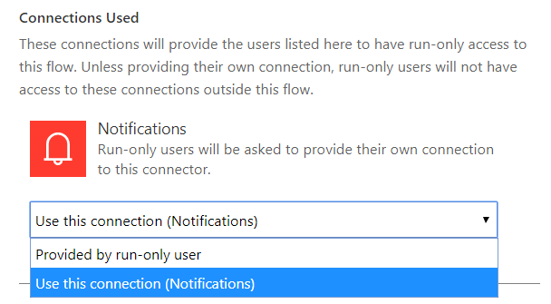 Select the connection to use